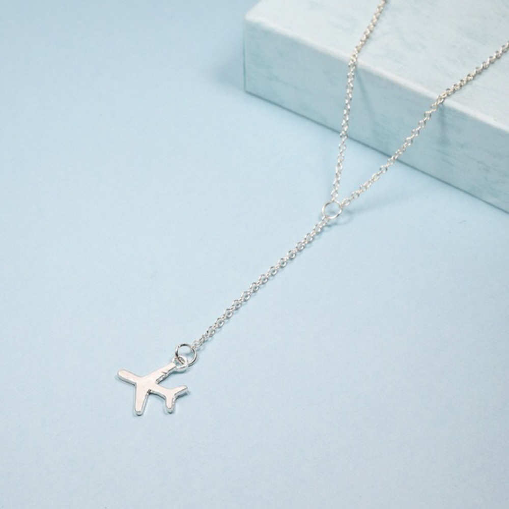 Dainty Airplane Traveller Necklace